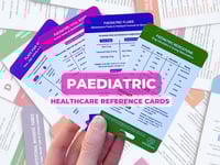 Image 1 of Paediatric Healthcare Reference cards
