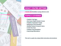 Image 2 of Paediatric Healthcare Reference cards