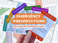 Image 1 of Common Emergency Healthcare Reference Cards