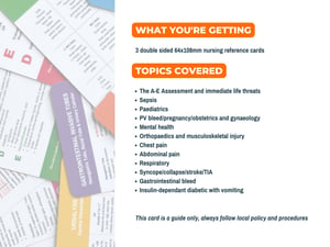 Common Emergency Healthcare Reference Cards | The Nursing Note