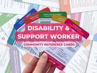 Image 1 of Disability & Support Worker Reference Cards