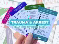 Image 1 of Trauma & Arrest Healthcare Reference Cards