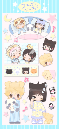 Skip & Loafer Sticker sheet 