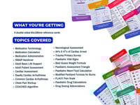 Image 2 of Paramedic Bundle Healthcare Reference Cards