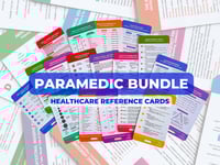 Image 1 of Paramedic Bundle Healthcare Reference Cards