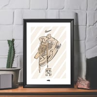 Image 2 of Sneakers Poster AJ 4 “White Sail” (Minimalist) Hypebeast Print