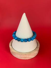 Image of BRACELET APATITE BLEUE 08 mm