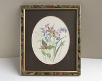 Image 1 of Vintage Watercolour Painting, Wildflowers by Moira Smith 1983, in Frame Sized 13 3/8 x 11 3/8 ins