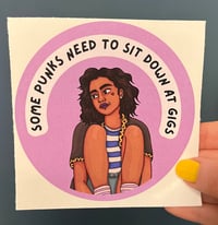 Image 1 of Some Punks Large Sticker (88mm)