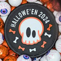 Hallowe'en 2024 skull & bones patch