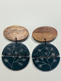 Pine foliage Carving with Tasmanian Blackwood Studs