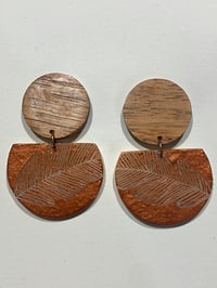 Palm leaf Carving with Tasmanian Blackwood Studs