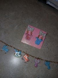 Gender reveal bracelet/maternity  set 