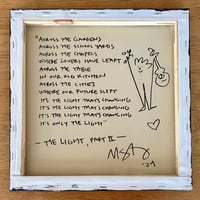 Image 3 of The Light, Part II (Lily) w/Lyrics Painting