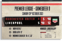 Manchester United 0-5 Liverpool - Scoreboard Badge