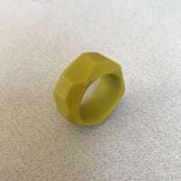 Image 1 of olive green geo ring