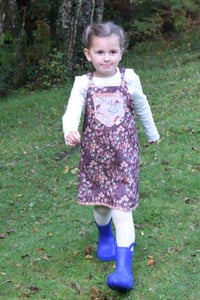 Image of The Dungaree Dress - Woodland