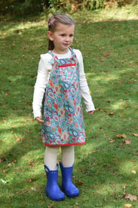 Image of The Dungaree Dress - Turquoise