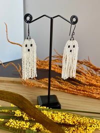 Image 2 of Ghost Fringe Earrings 