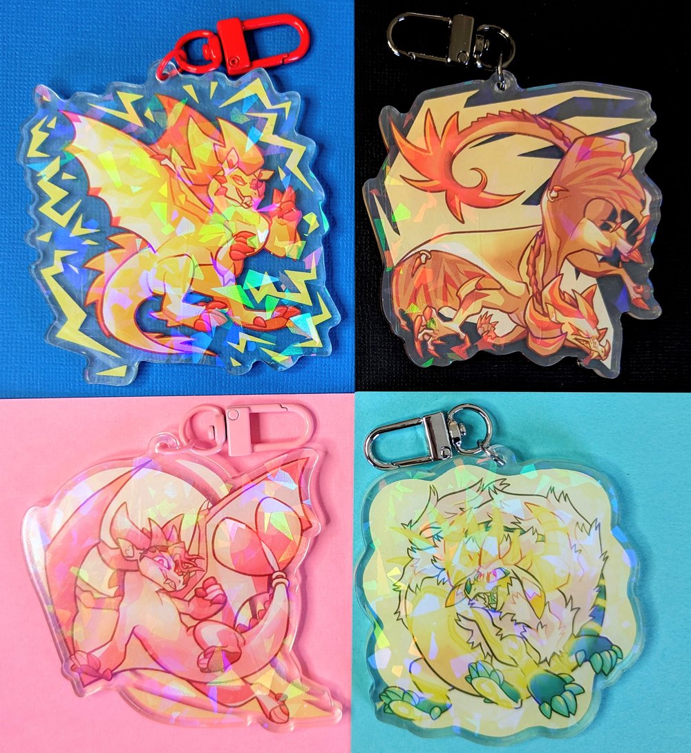 Sonic Dragon Keychains