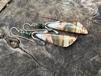 Image 4 of Picture Jasper earrings. n2