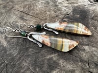 Image 1 of Picture Jasper earrings. n2