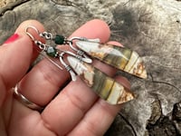 Image 2 of Picture Jasper earrings. n2