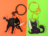 Knife Cat Keychains