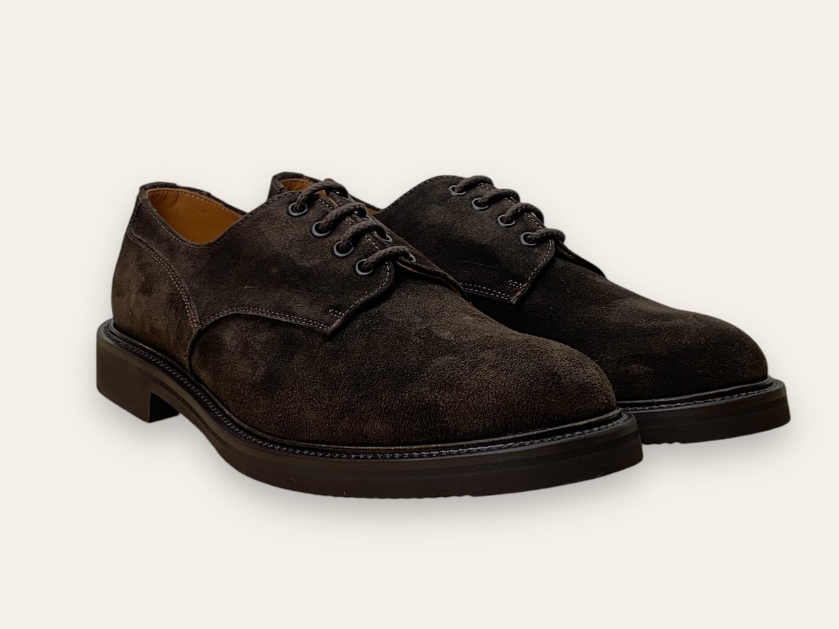 Image of George dark brown suede by Brugnoli