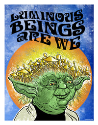 Image 1 of Shroom Yoda Digital Print