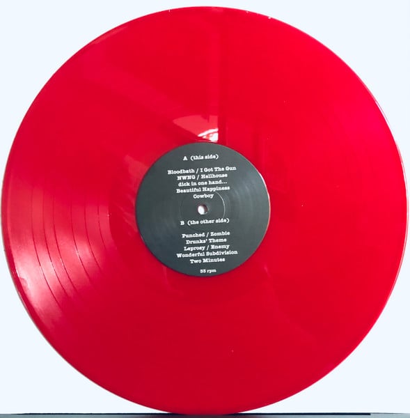 DRUNKS WITH GUNS 'Fucked Up On Beer & Drugs' LP (red vinyl)