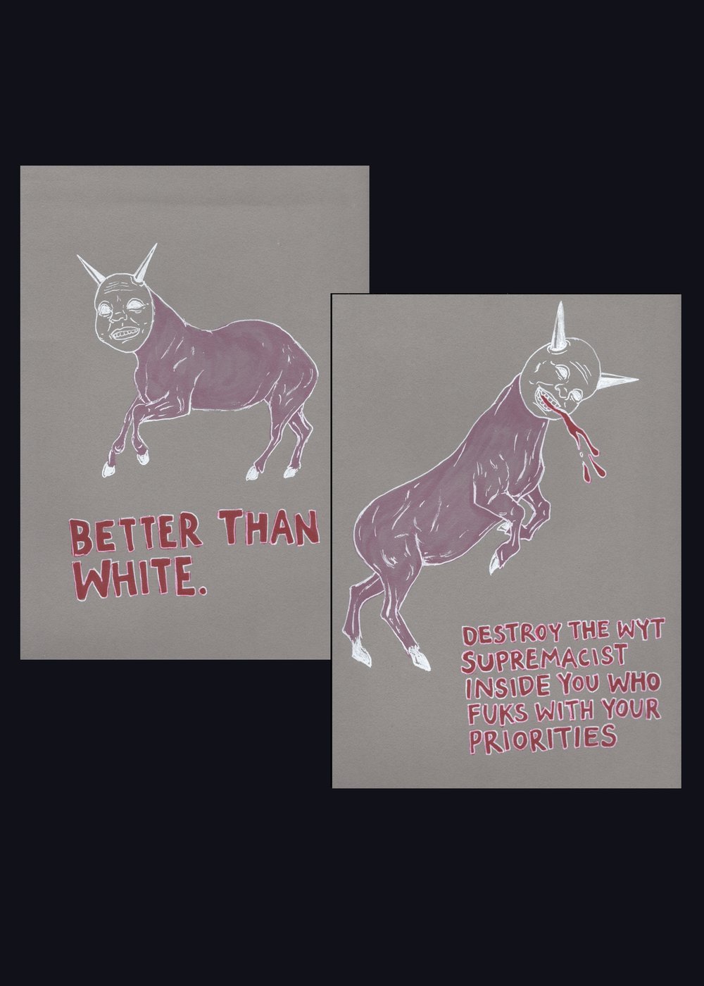 Image of WHITE HOOF (set of 2)