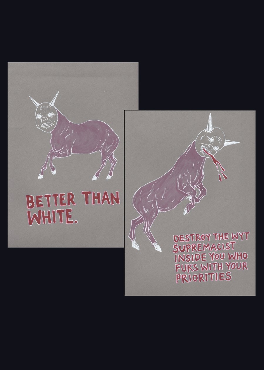 Image of WHITE HOOF (set of 2)