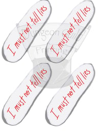 I Must Not Tell Lies Temporary Tattoos Set of 4