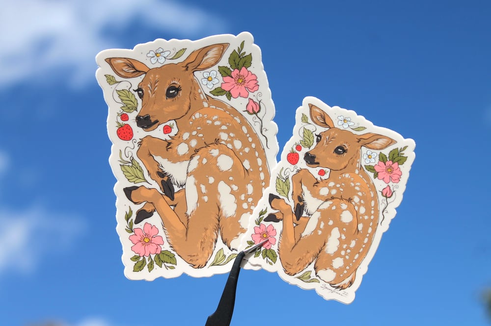 Image of Strawberry Fawn Sticker