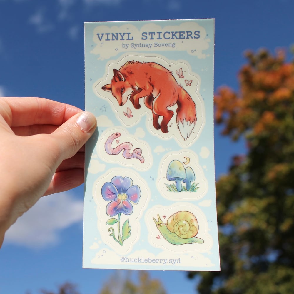 Image of Sweet Creatures Vinyl Sticker Sheet