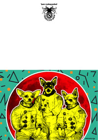 Image 2 of Chihuahuas in Space Art Card