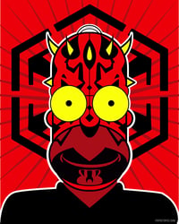 Image 1 of Darth Homer Sith Lard Art Card