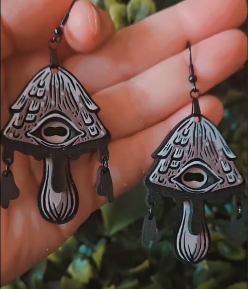 Mushroom Earrings