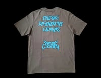 Image 5 of Exuding Degenerative Cadavers Shirt (White/Grey)