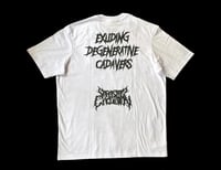 Image 3 of Exuding Degenerative Cadavers Shirt (White/Grey)