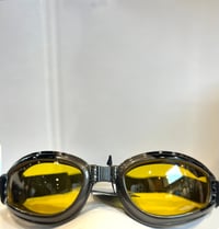 Image 1 of Yellow Foldable Riding Goggles