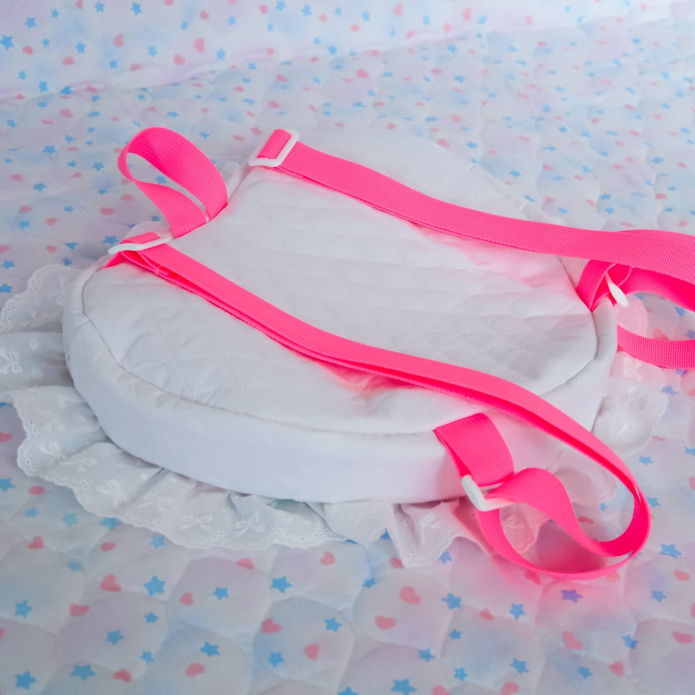 Quilted Heart Bow Backpack: 01