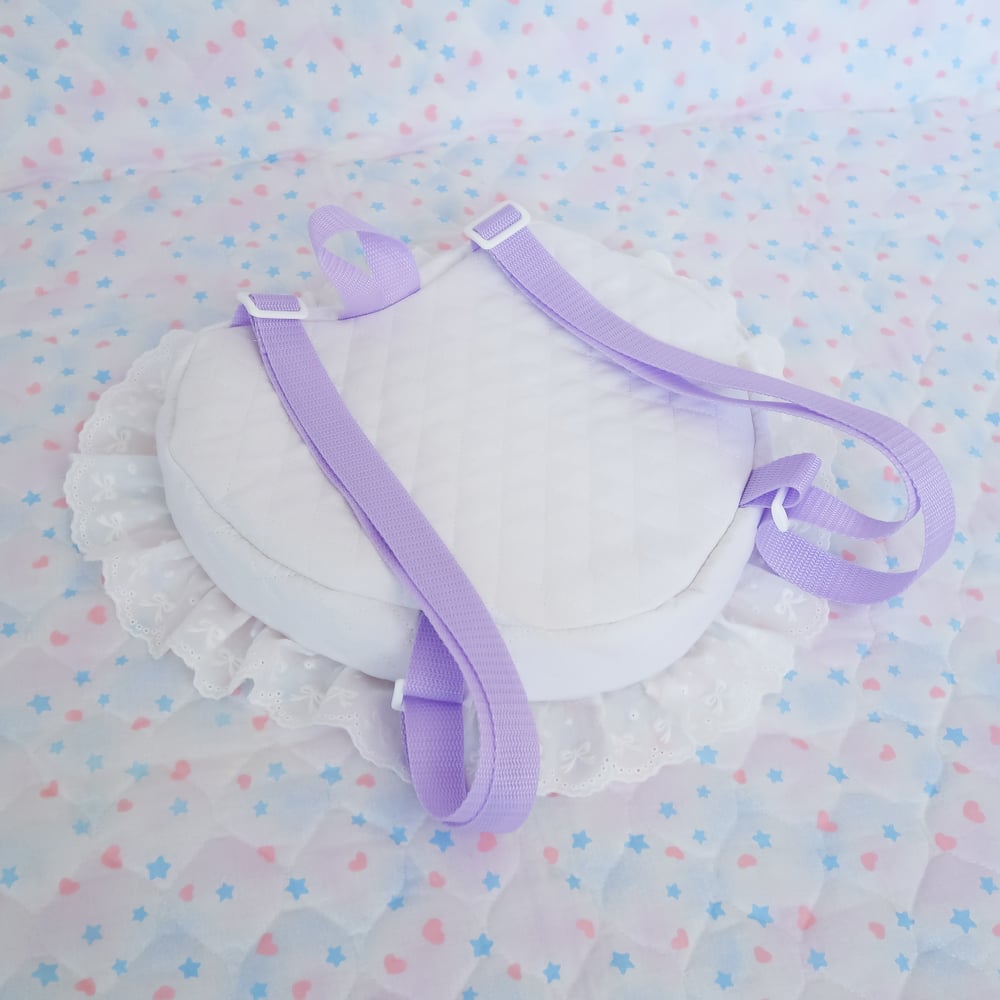 Quilted Heart Bow Backpack: 04