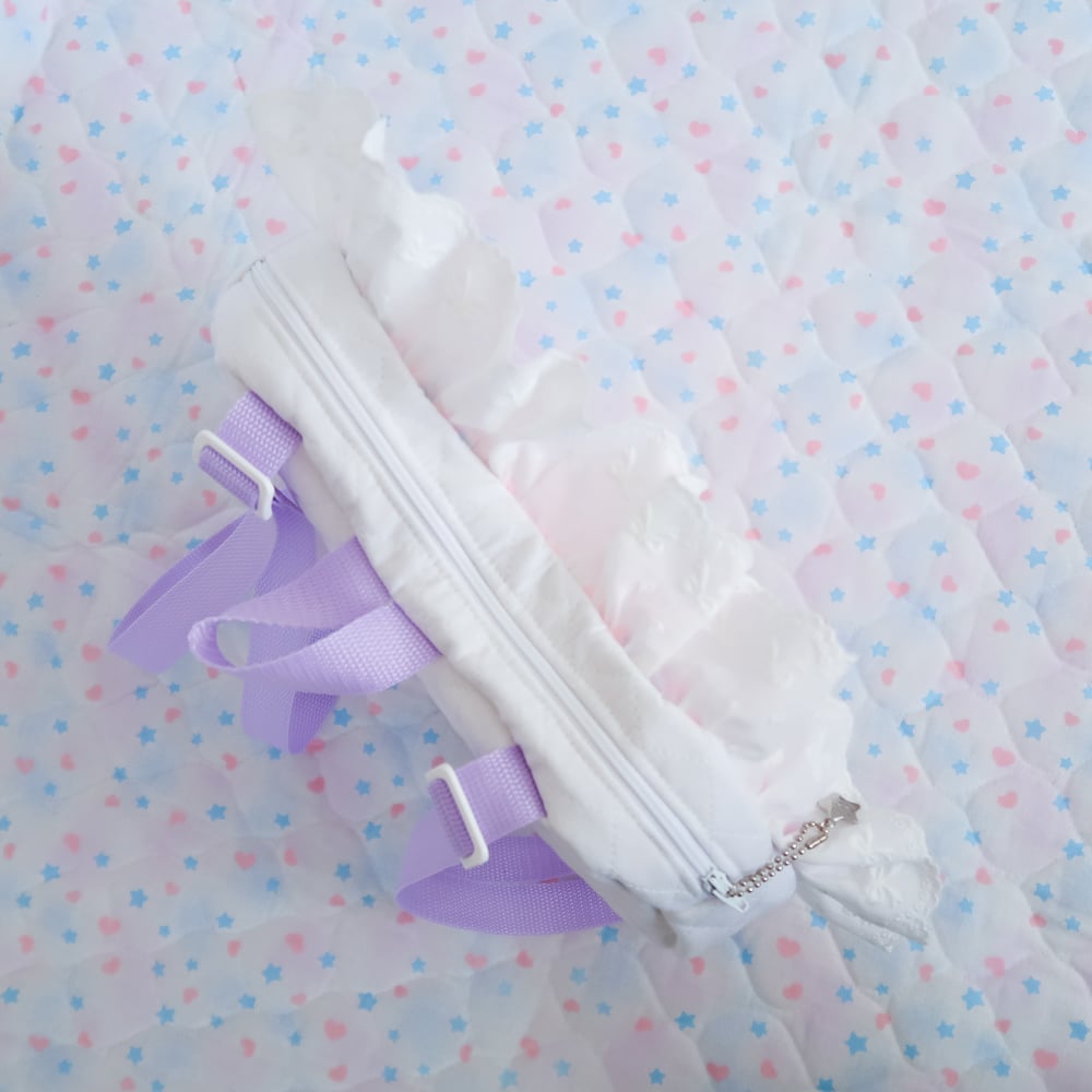 Quilted Heart Bow Backpack: 04