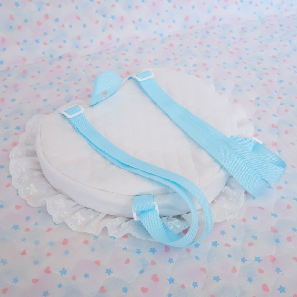 Quilted Heart Bow Backpack: 06