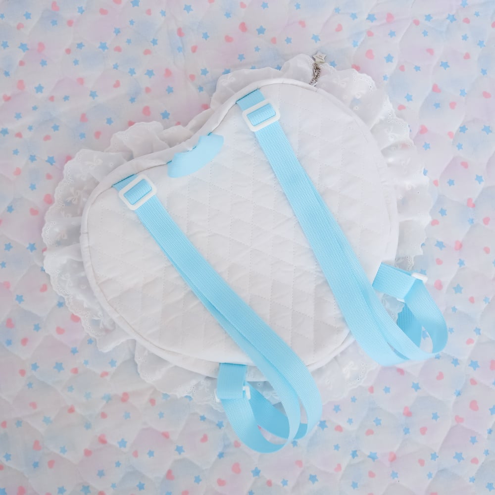 Quilted Heart Bow Backpack: 06
