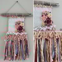 Image 1 of Soft Pink Flowers weaving