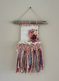 Image 2 of Soft Pink Flowers weaving