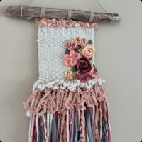 Image 3 of Soft Pink Flowers weaving
